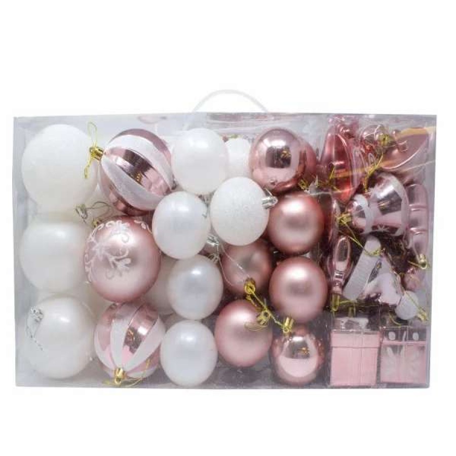 * Joiedomi 81Pcs Rosegold & White Christmas Ornaments Balls | Christmas Ornaments