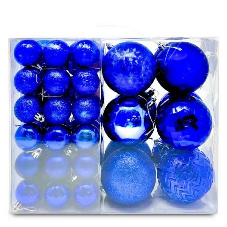 * Joiedomi 46Pcs Blue Christmas Ball Ornaments Assorted Size | Christmas Ornaments