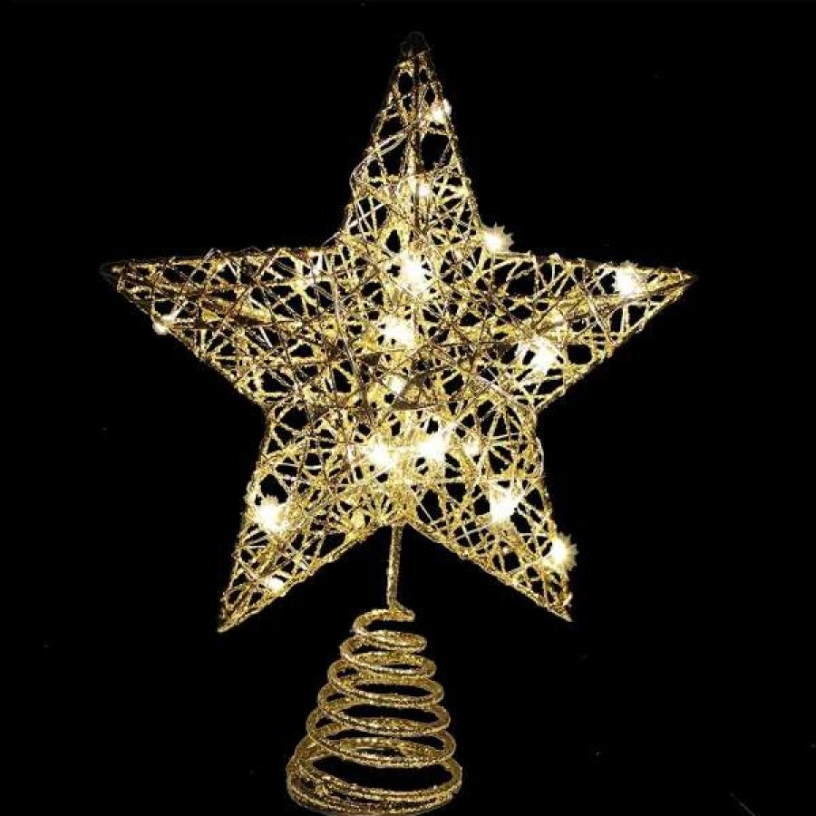 * Joiedomi 20 Led Lighted Christmas Tree Toppers Decoration | Christmas Tree Decorations