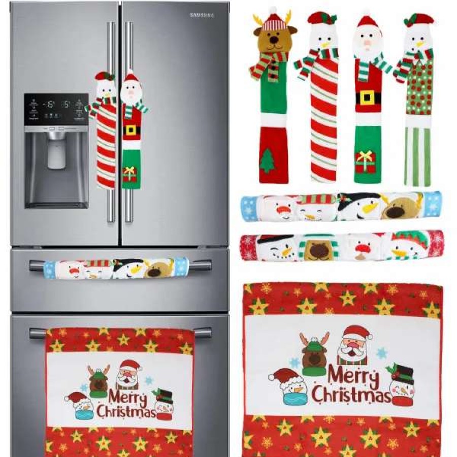 * Joyin Christmas Refrigerator Door Handle Covers Set, 7Pcs | Christmas Indoor Decor