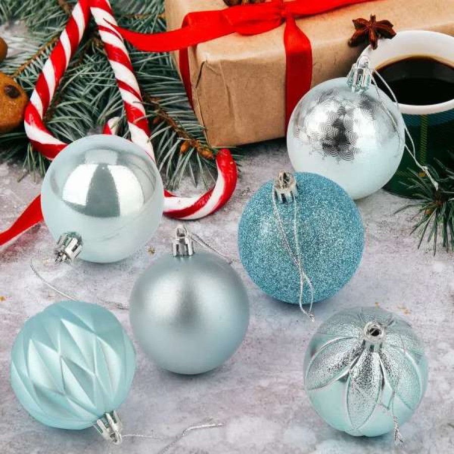 * Joiedomi 24Pcs Teal Christmas Ball Ornaments | Christmas Ornaments