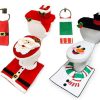 * Joyin 10Pcs Santa And Snowman Themes Bathroom Decoration | Christmas Indoor Decor