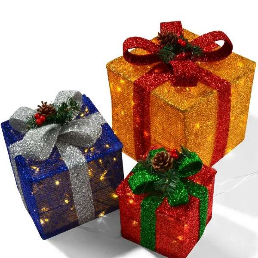 * Joyin Lighted Gift Boxes | Christmas Indoor Decor