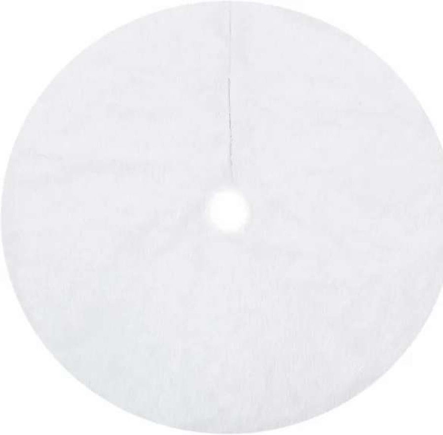 * Joiedomi Faux White Fur Christmas Tree Skirt 48In | Christmas Tree Decorations