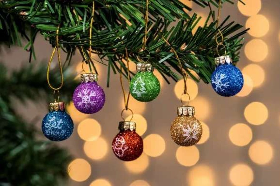 * Joiedomi 36Pcs Mini Glittered Glass Patterned Christmas Balls | Christmas Ornaments