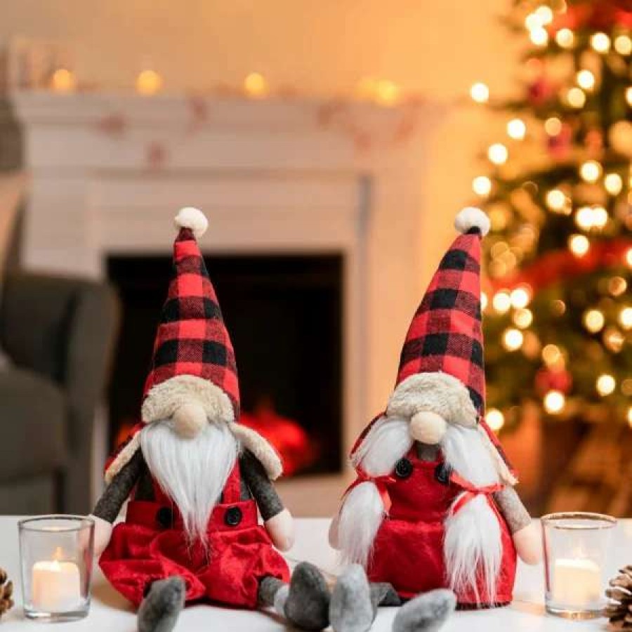 * Joyin Nordic Style Christmas Gnome Couple | Christmas Indoor Decor