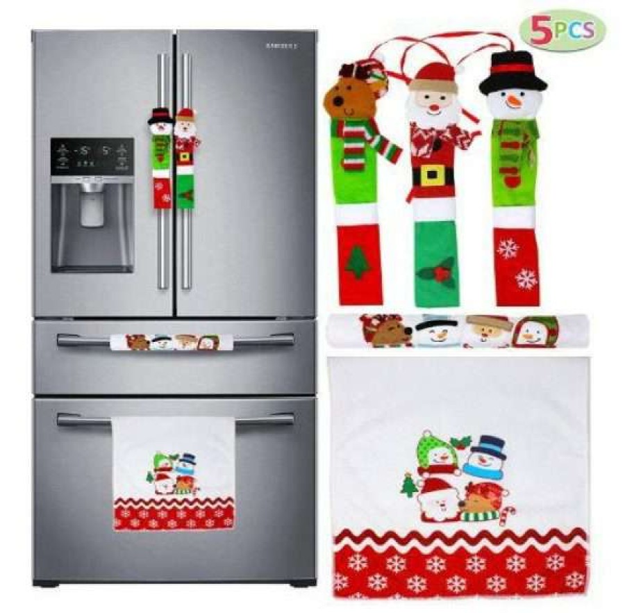 * Joyin Christmas Kitchen Appliance Handle Covers, 5Pcs | Christmas Indoor Decor