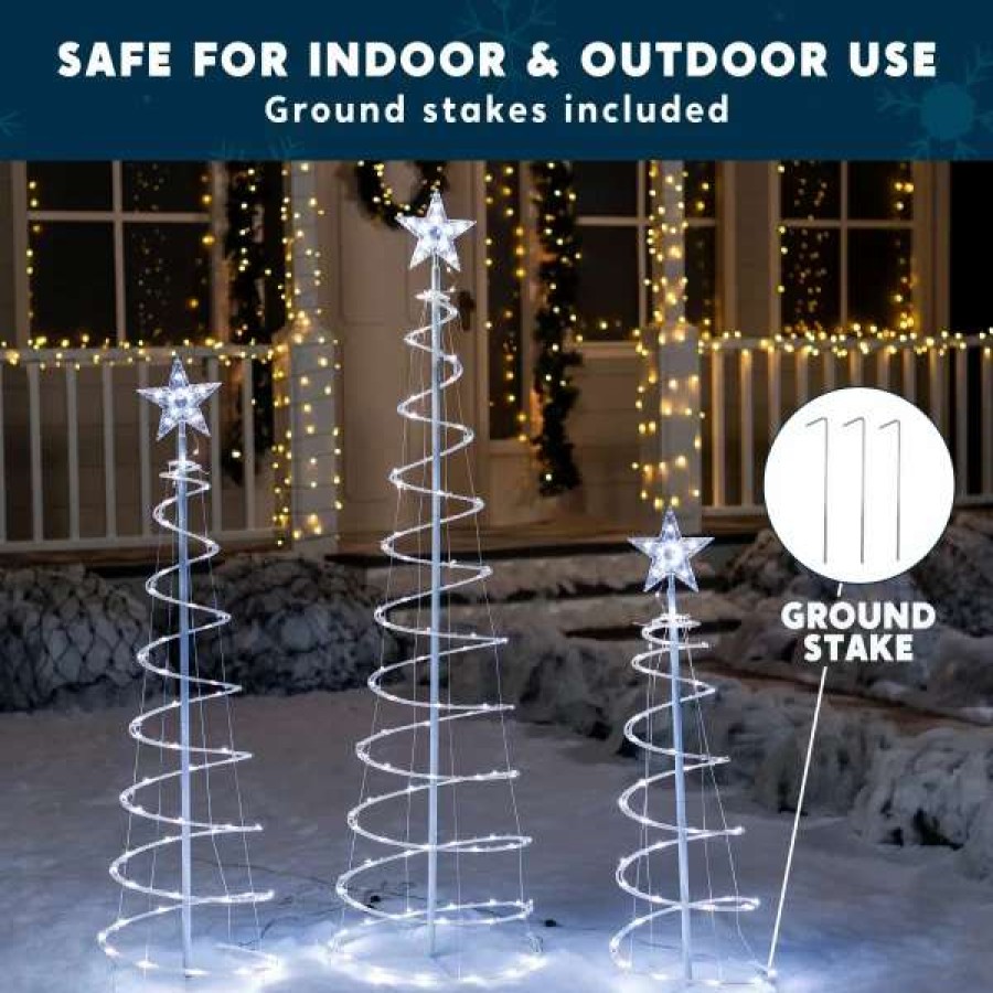 * Joiedomi 3Pcs 218 Pre-Lit Led Christmas Light Yard Decorations | Christmas Outdoor Decor