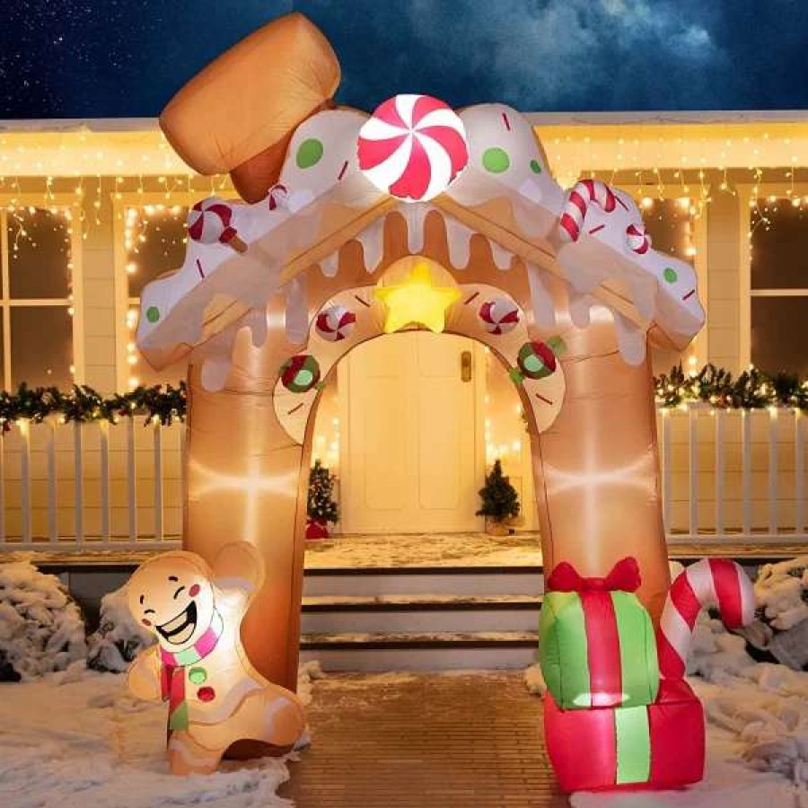 * Joiedomi 10Ft Christmas Inflatable Gingerbread House | Christmas Inflatables