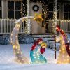 * Joiedomi 5Ft 140 Led Tinsel Nativity Scene Warm White Yard Light | Christmas Outdoor Decor