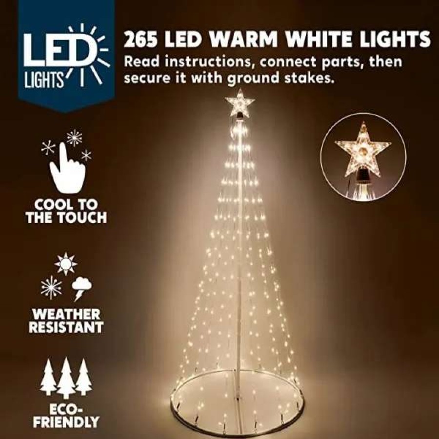 * Joiedomi 6Ft 275 Led Lightshow Cone Christmas Tree | Christmas Outdoor Decor