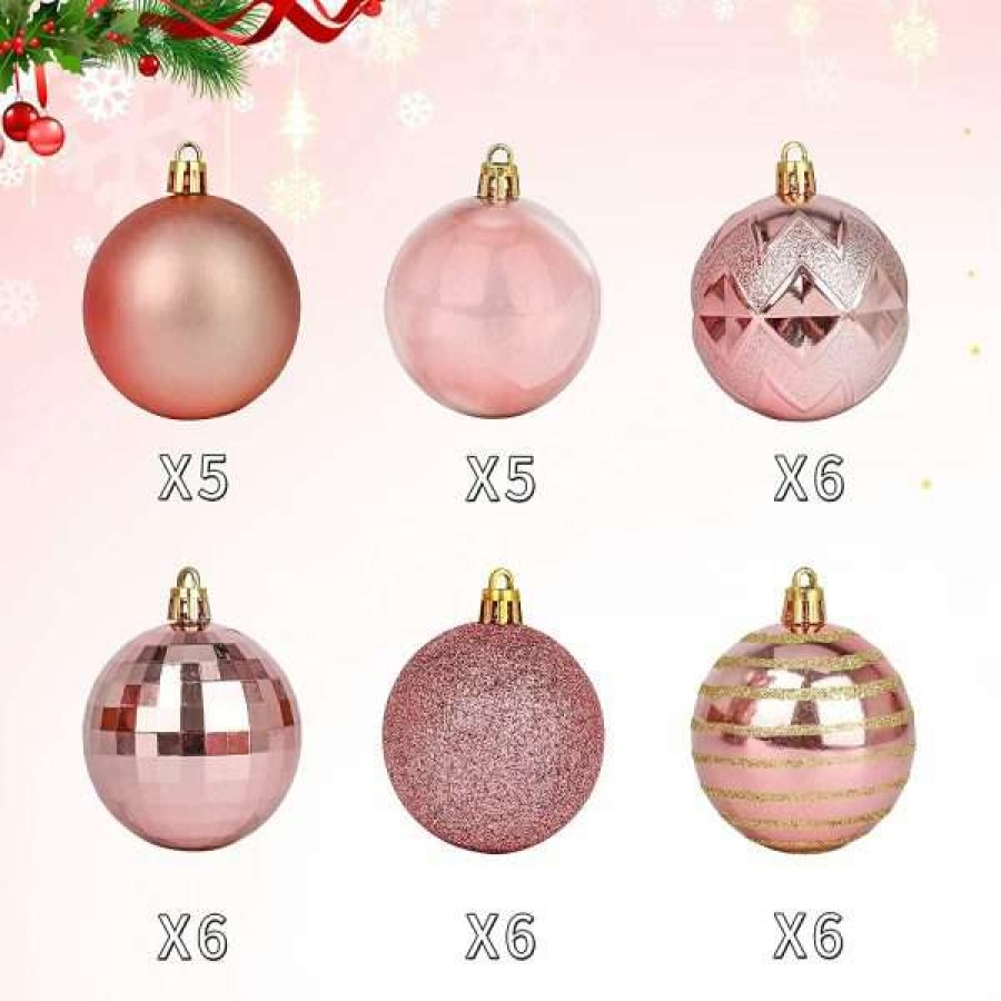 * Joiedomi 34Pcs Baby Blue Christmas Ball Ornaments 2.36In | Christmas Ornaments