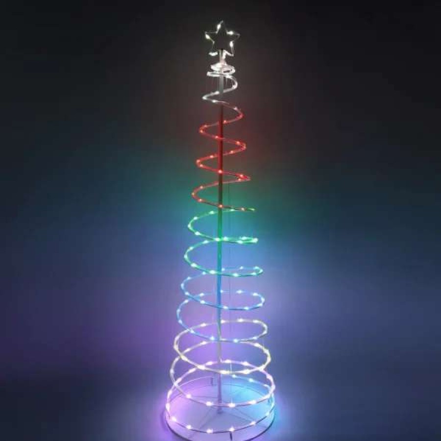 * Joiedomi 6Ft 135 Led Smart Animated Lightshow Spiral Christmas Tree | Christmas Outdoor Decor