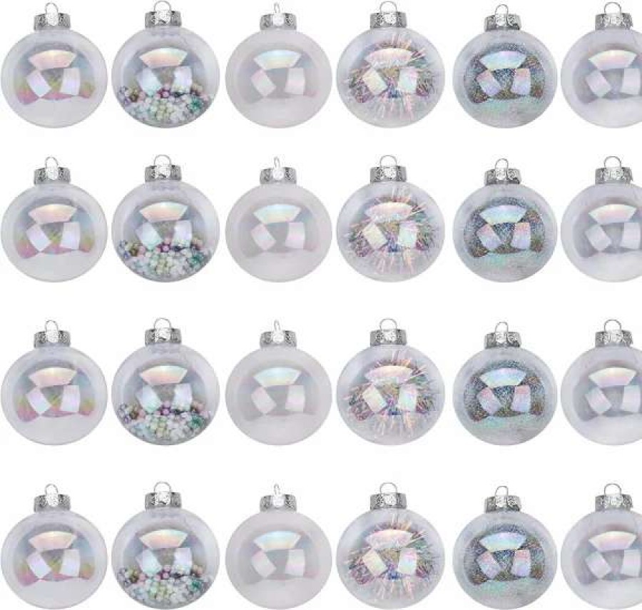 * Joiedomi 24Pcs Shatterproof Clear Plastic Christmas Balls | Christmas Ornaments