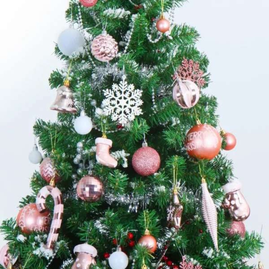 * Joiedomi 157Pcs Rose Gold And White Christmas Ornaments | Christmas Ornaments