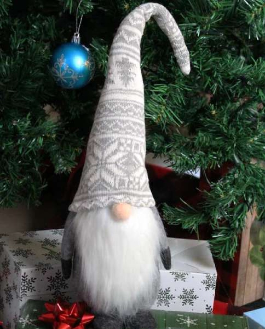 * Joyin Christmas Grey Plush Swedish Santa | Christmas Indoor Decor