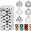 * Joiedomi 34Pcs Silver Christmas Ball Ornaments | Christmas Ornaments