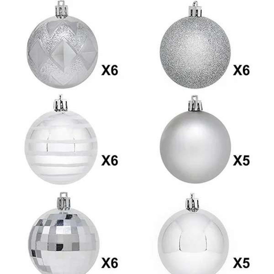 * Joiedomi 34Pcs Silver Christmas Ball Ornaments | Christmas Ornaments