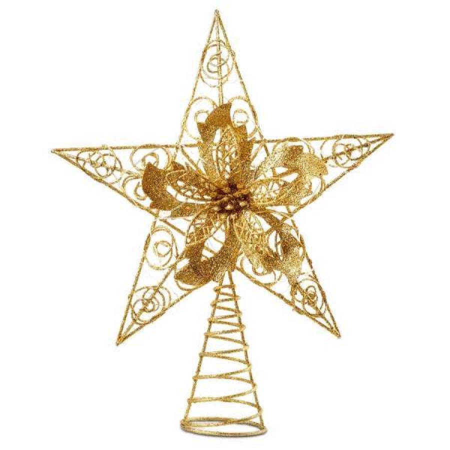 * Joiedomi Gold Led Christmas Star Tree Topper | Christmas Tree Decorations