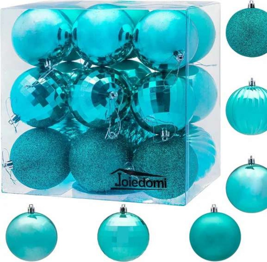 * Joiedomi 18Pcs Blue Christmas Ornaments Balls Decoration 3.15In | Christmas Ornaments