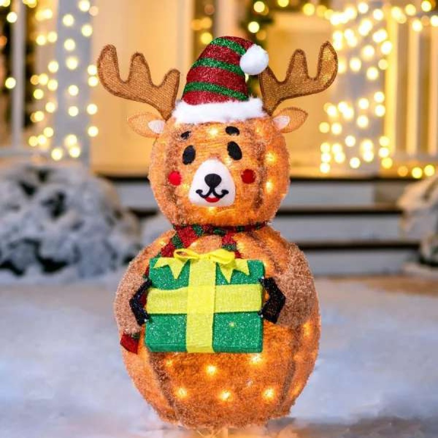 * Joiedomi 3Ft 100 Led Collapsible Reindeer Yard Light | Christmas Outdoor Decor