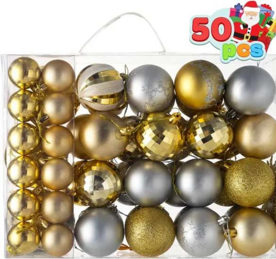 * Joiedomi 50Pcs Gold And Silver Christmas Ornaments | Christmas Ornaments