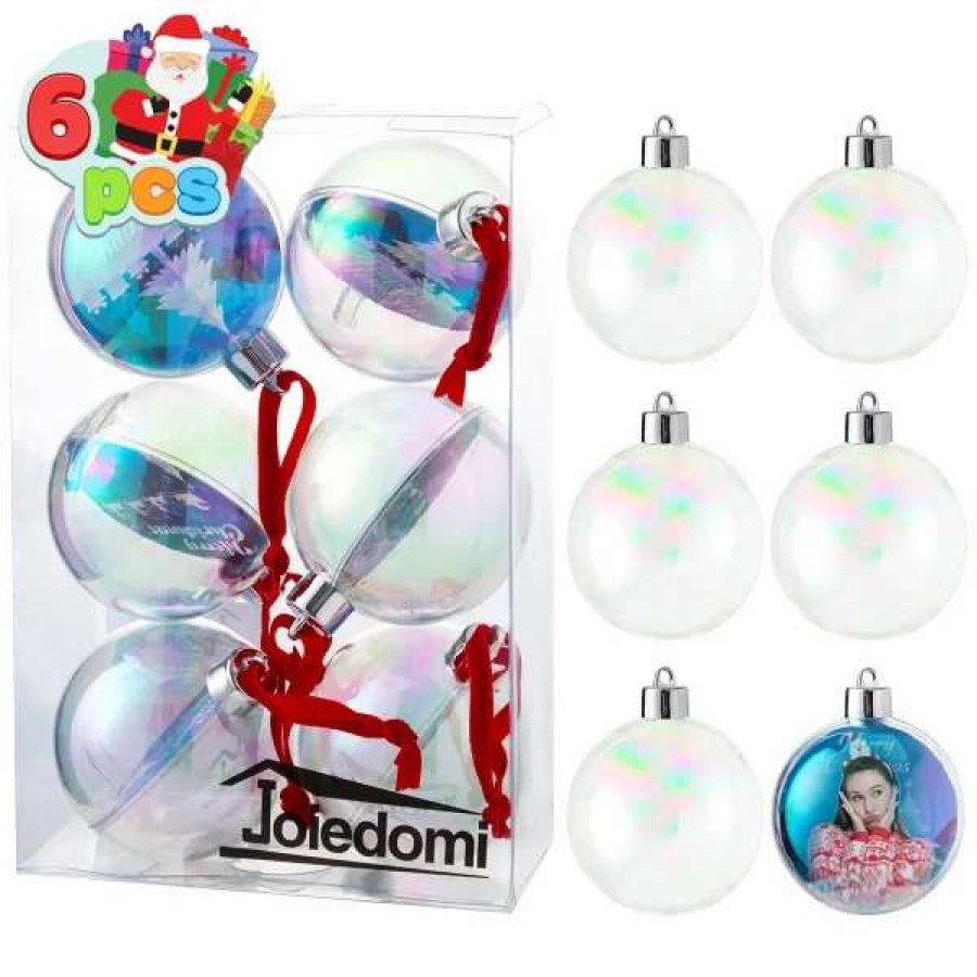 * Joiedomi 6Pcs Diy Clear Christmas Ornament Balls | Christmas Ornaments