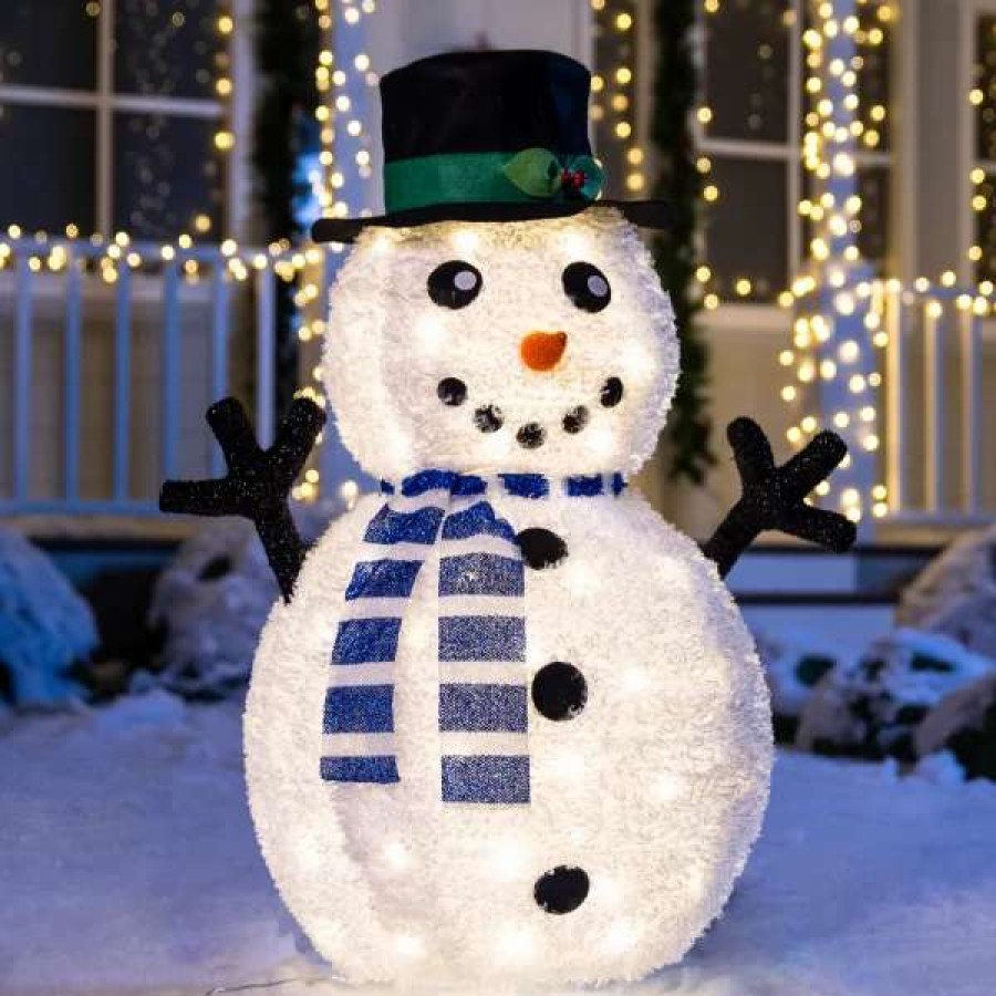 * Joiedomi 3Ft 100 Led Collapsible Snowman Yard Decoration Lighted | Christmas Outdoor Decor