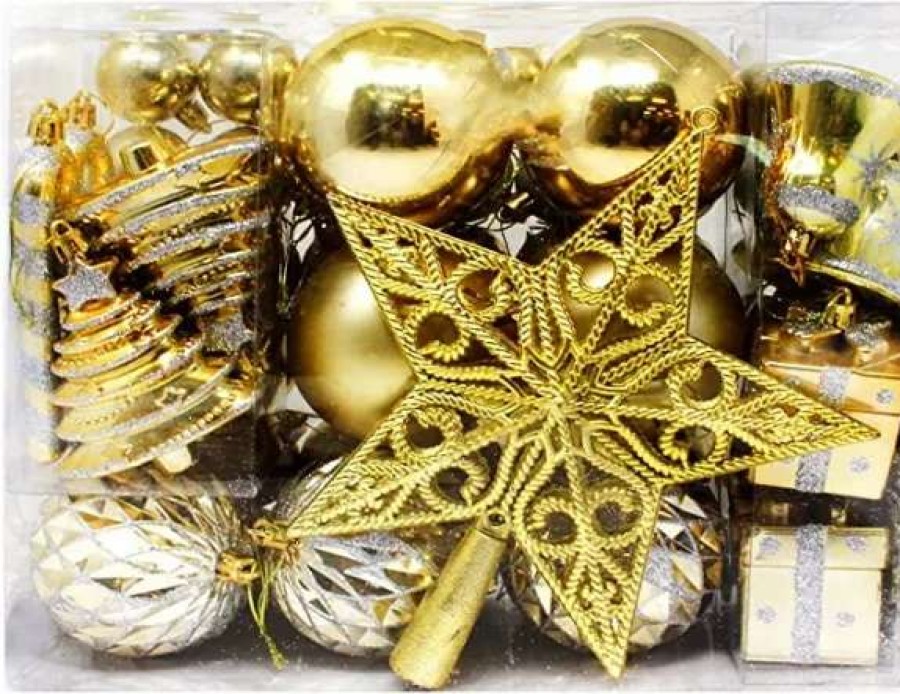 * Joiedomi 60Pcs Gold And Silver Christmas Ball Ornaments | Christmas Ornaments