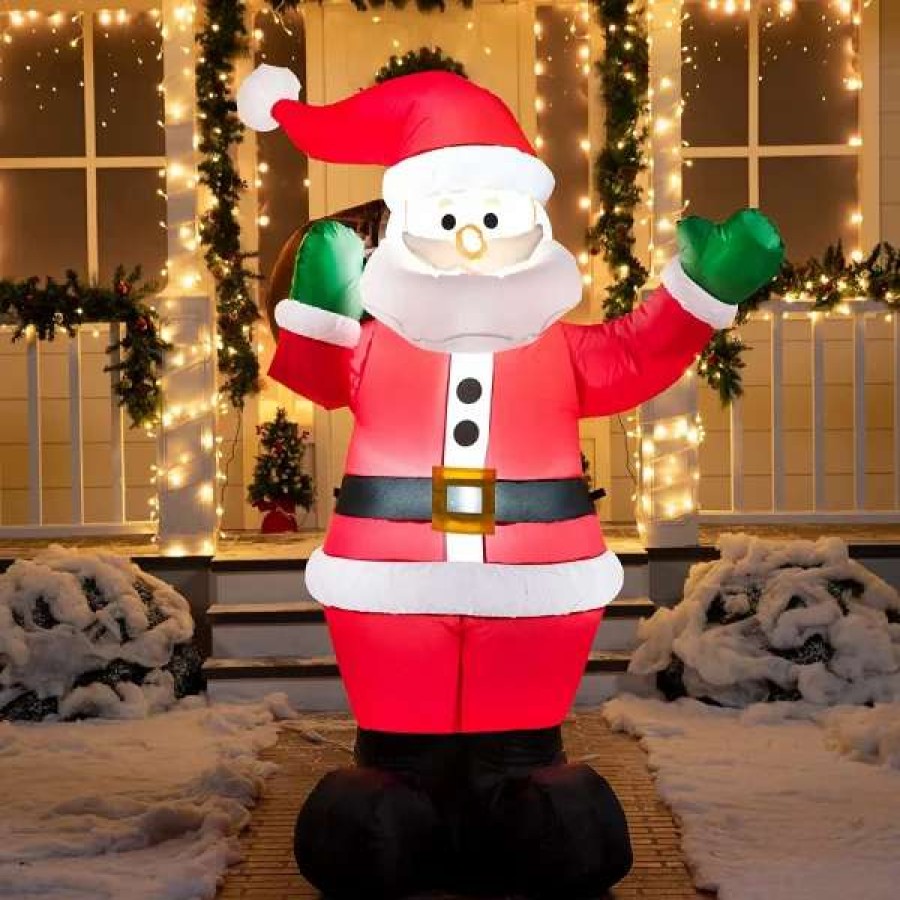 * Joiedomi 6Ft Inflatable Led Santa Carry Gift Bag | Christmas Inflatables