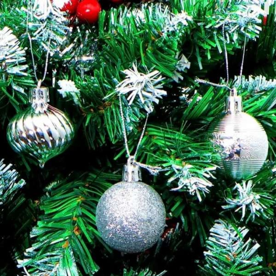 * Joiedomi 36Pcs Silver Christmas Balls Shatterproof 1.57In | Christmas Ornaments