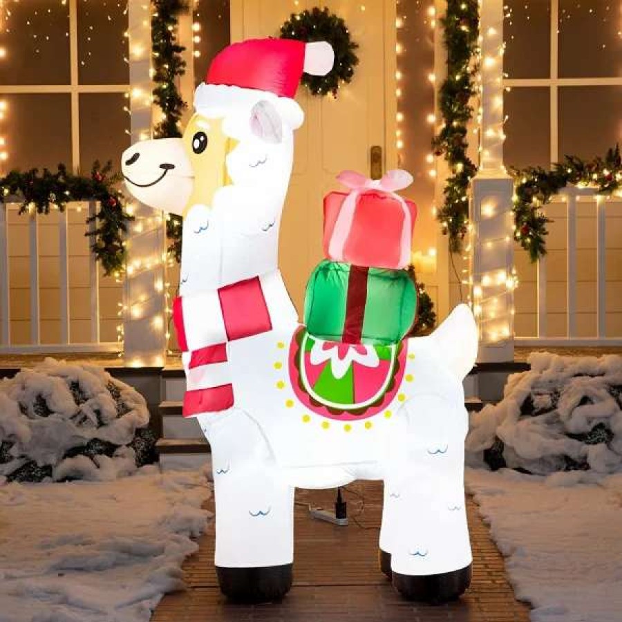 * Joiedomi 6Ft Inflatable Led Christmas Llama With Gifts | Christmas Inflatables