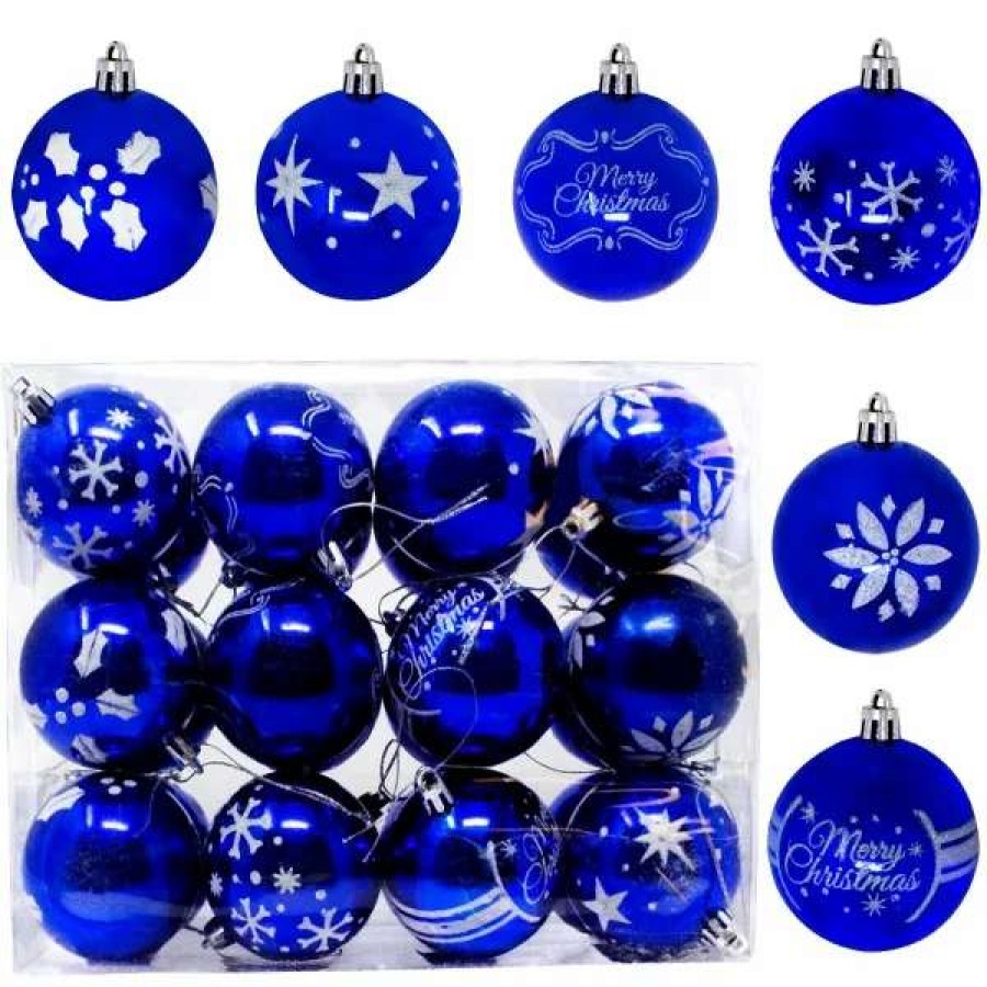 * Joiedomi 24Pcs Blue Christmas Ball Ornaments | Christmas Ornaments