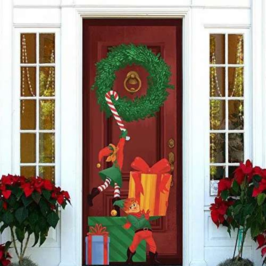 * Joyin Christmas Elf Door Cover 72In X 30In | Christmas Indoor Decor