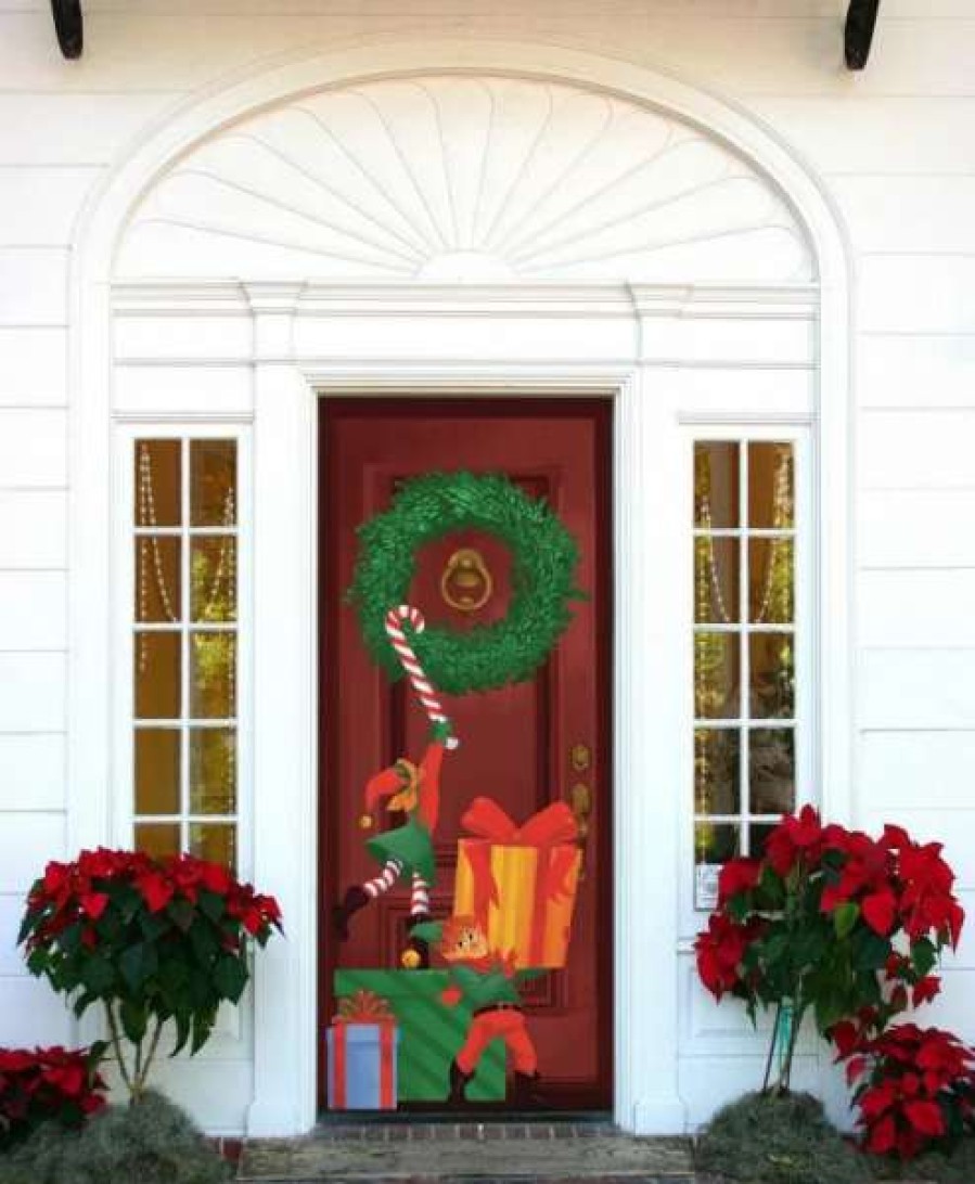 * Joyin Christmas Elf Door Cover 72In X 30In | Christmas Indoor Decor