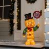 * Joiedomi 50-Count Led Warm White Tinsel Christmas Gingerbread Man | Christmas Outdoor Decor