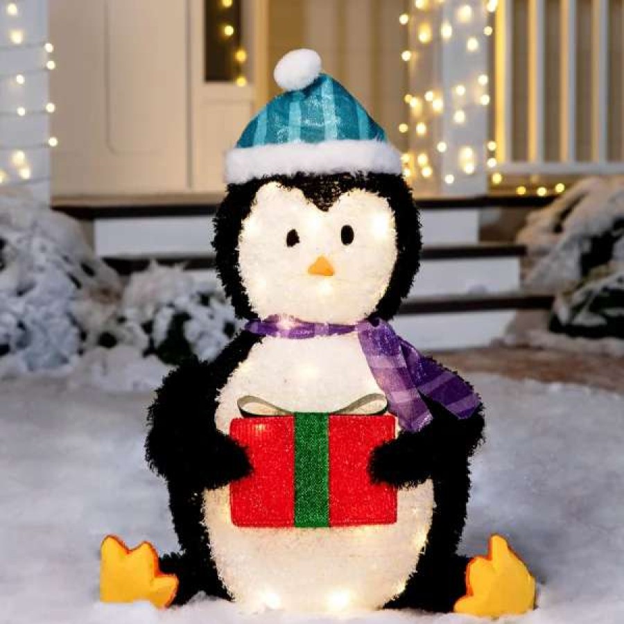 * Joiedomi Collapsible Led Light Up Penguin Decoration 30In | Christmas Outdoor Decor