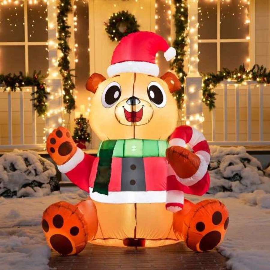 * Joiedomi 5Ft Led Christmas Inflatable Teddy Bear | Christmas Inflatables