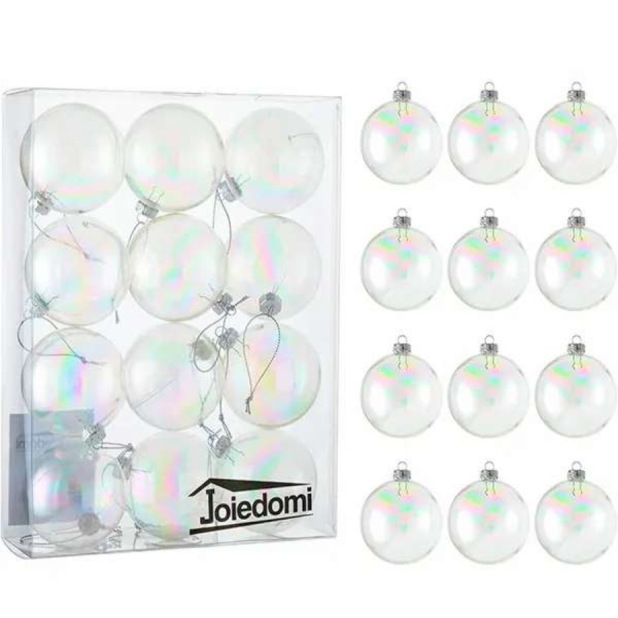 * Joiedomi 12Pcs Clear Plastic Christmas Ball Ornaments | Christmas Ornaments