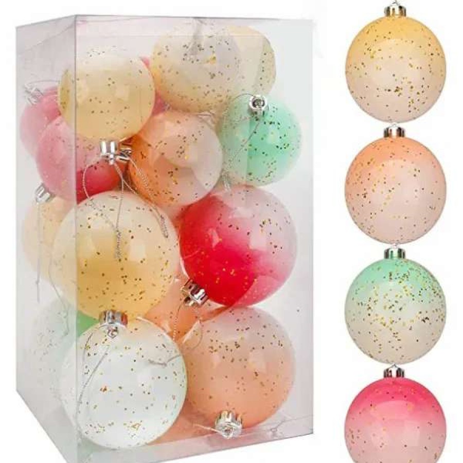 * Joiedomi 20Pcs Macaroon Multicolor Christmas Ball Ornaments 3.14In | Christmas Ornaments