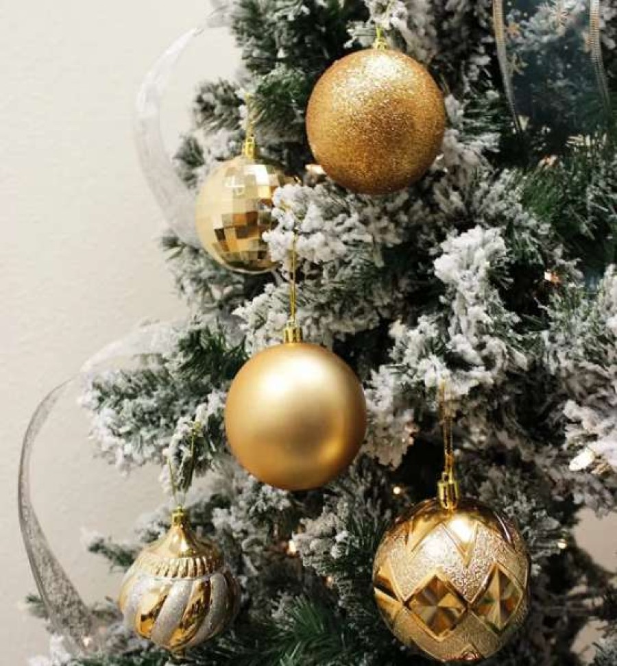 * Joiedomi 24Pcs Champagne Christmas Ball Ornaments | Christmas Ornaments