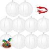 * Joiedomi 10Pcs Clear Christmas Ball Ornaments 3.94In | Christmas Ornaments