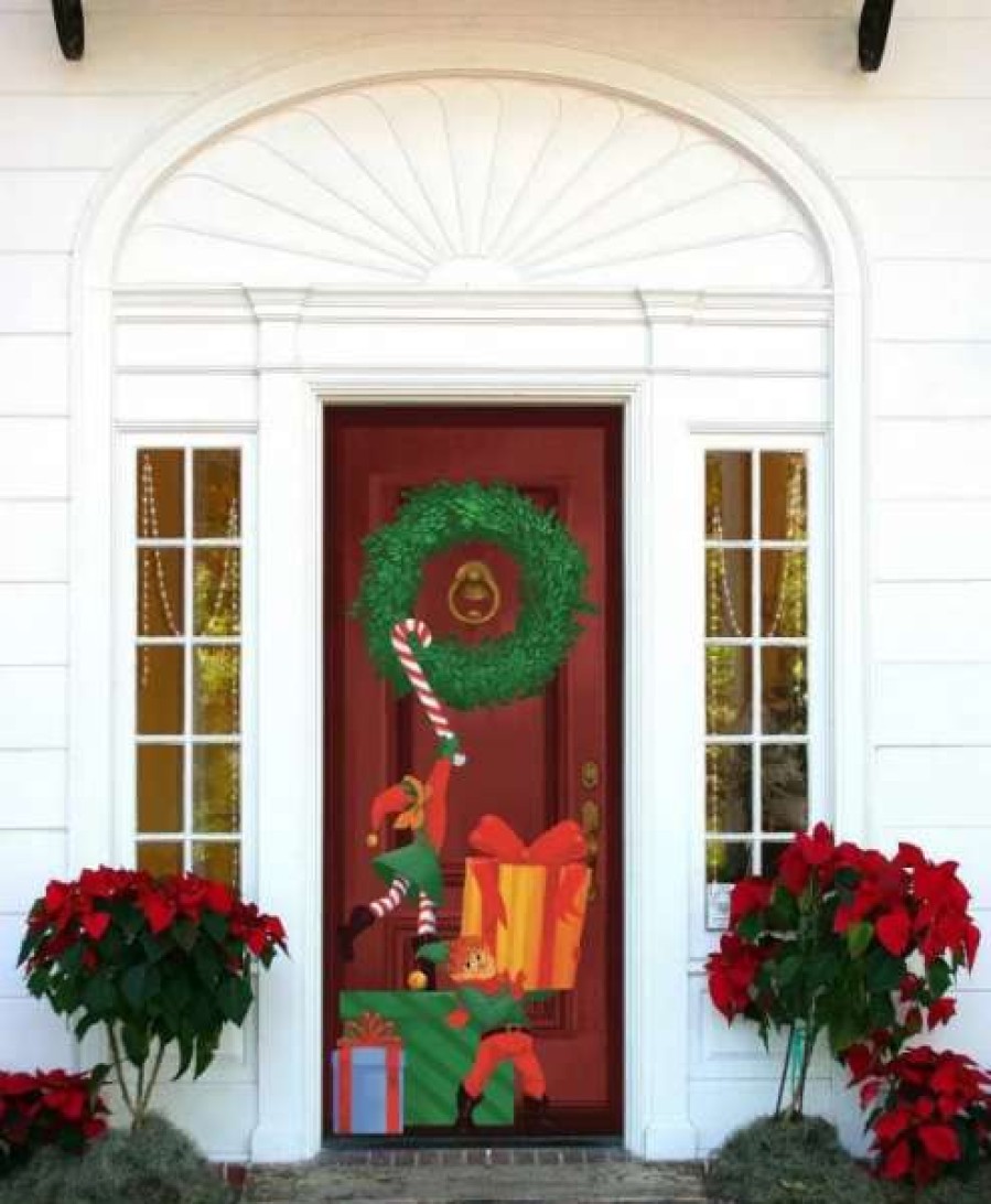 * Joyin 3Pcs Elf Door Cover 72In | Christmas Indoor Decor