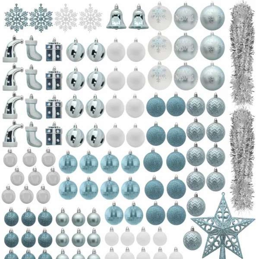 * Joiedomi 112Pcs Baby Blue And White Christmas Ornaments | Christmas Ornaments