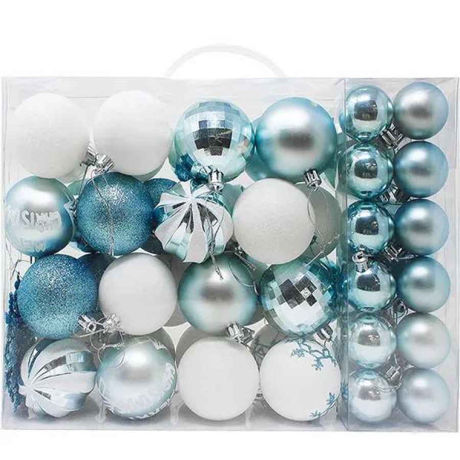 * Joiedomi 50Pcs Blue And White Shatterproof Christmas Ornaments | Christmas Ornaments