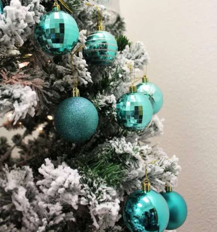 * Joiedomi 24Pcs Teal Christmas Ball Ornaments | Christmas Ornaments