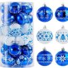 * Joiedomi 30Pcs Blue And White Christmas Ball Ornaments | Christmas Ornaments