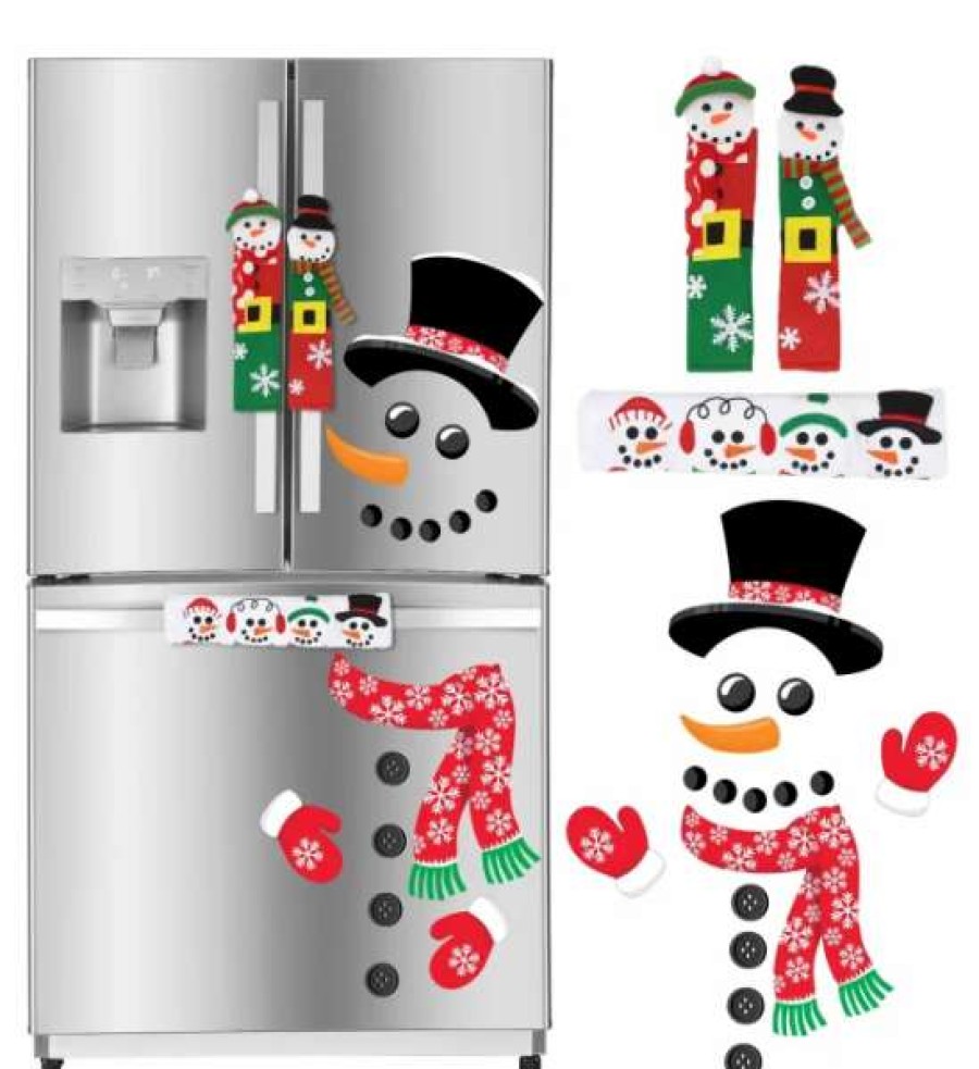 * Joyin Snowman Handle Covers And Magnets Kitchen Christmas Decor | Christmas Indoor Decor