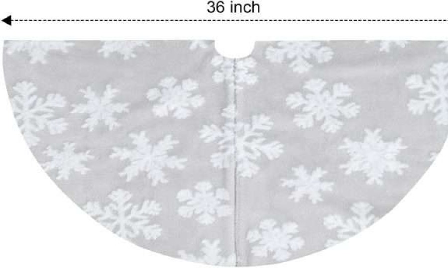 * Joyin White Snowflake Christmas Tree Skirt 36In | Christmas Tree Decorations