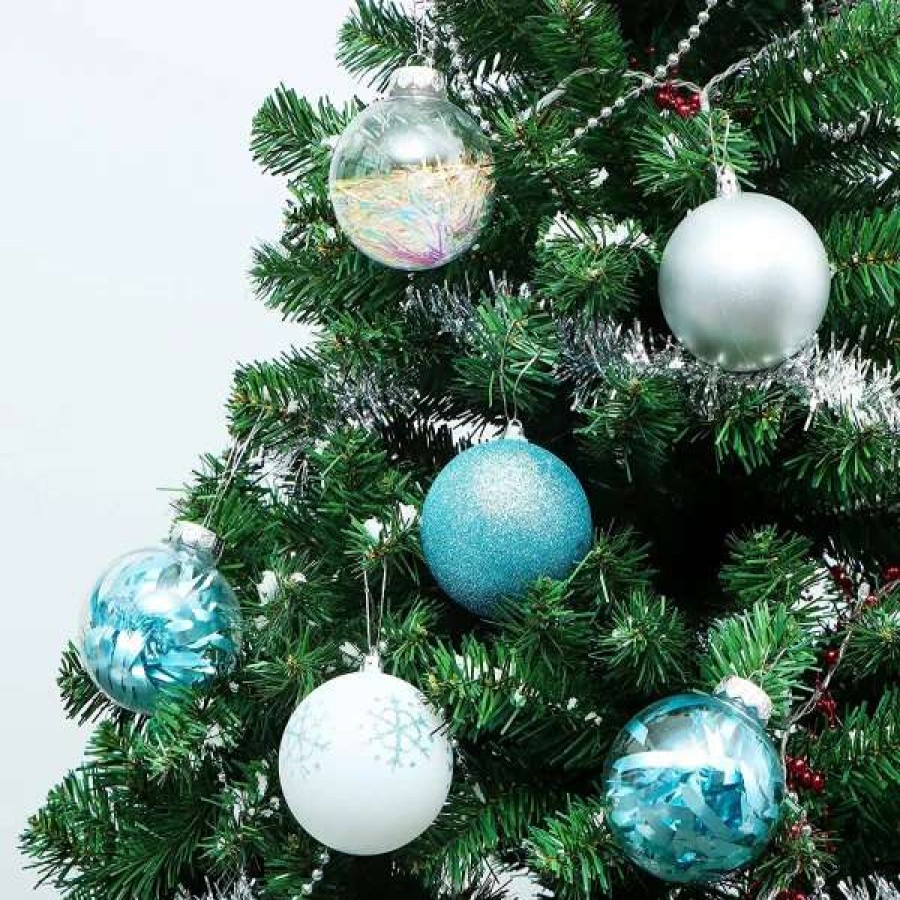 * Joiedomi 30Pcs Blue, White And Silver Christmas Ball Ornaments | Christmas Ornaments